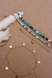 Cavigliera I'm a Star - Realizzata a mano in argento placcato oro - Collezione Signorina