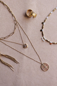 Collana Cable Oro 50 cm - In acciaio inossidabile waterproof - Collezione Charm